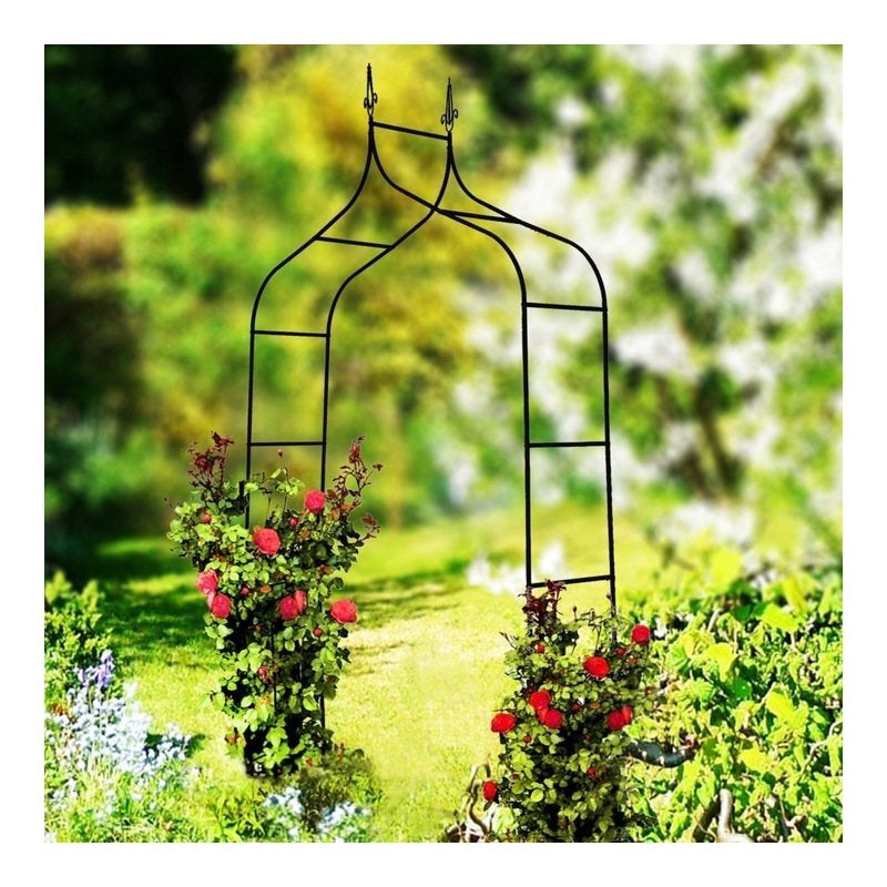 PERG-N3214 PERGOLA DE JARDIN EN MÉTAL POUR ROSAIS ET FLEURS GRIMPANTES