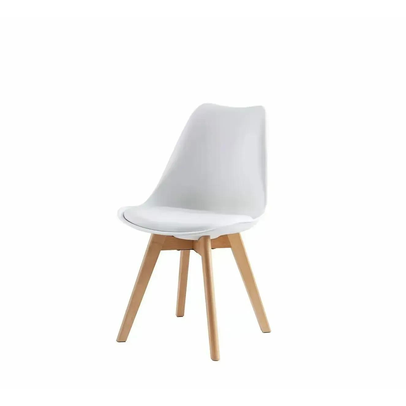 Ensemble de 4 chaises de salle à manger MCC Direct, chaises de cuisine, chaises de bureau, chaise coquille de designer, "Eva" disponible en 7 couleurs tendance