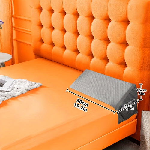 Coussin de lit en coin, oreiller de lecture, remplissage de matelas, fermeture de tête de lit, appui-tête pour dormir ou comme dossier entre la tête et le mur, avec housse amovible. Parfait pour dormir ou lire, le meilleur choix de cadeau