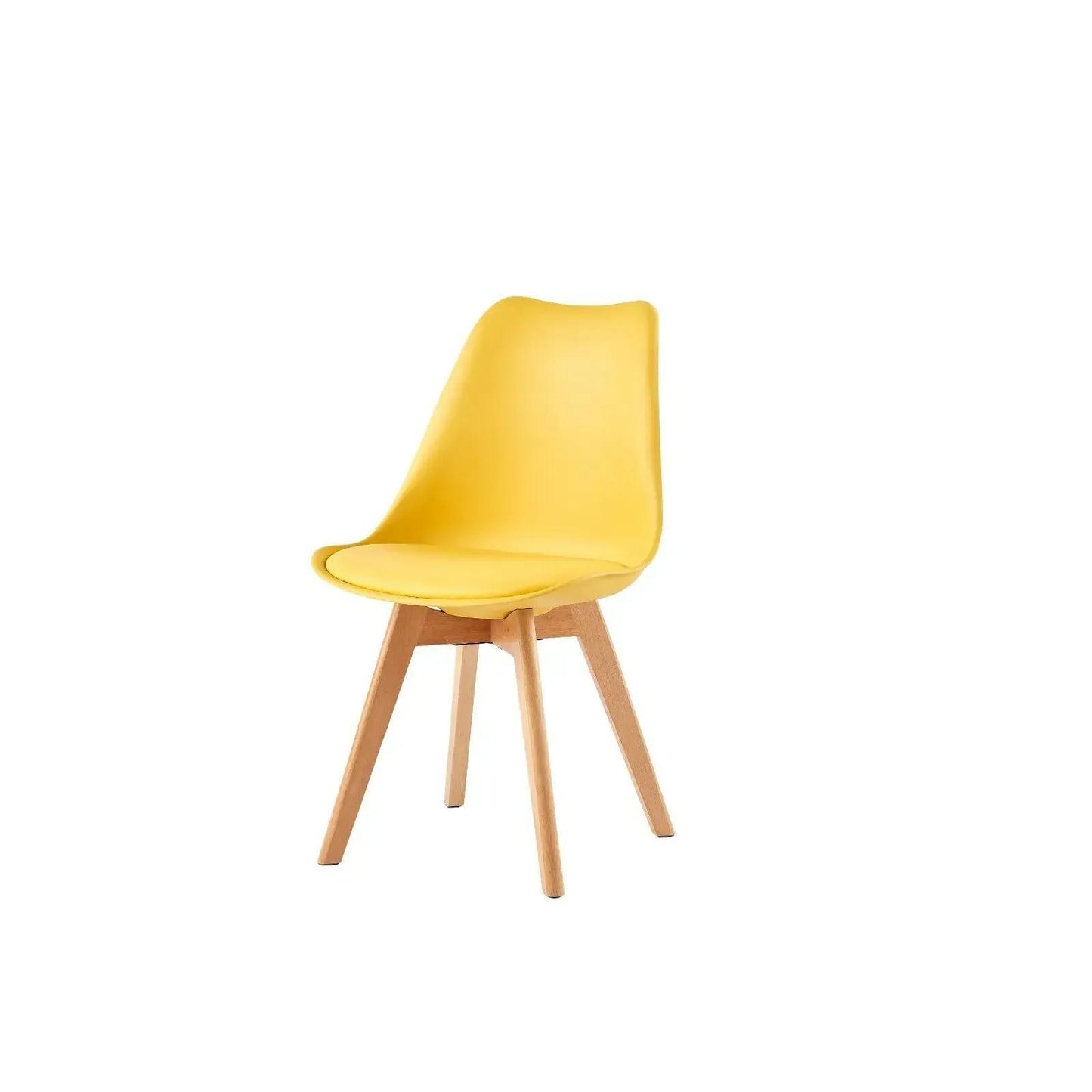 Ensemble de 4 chaises de salle à manger MCC Direct, chaises de cuisine, chaises de bureau, chaise coquille de designer, "Eva" disponible en 7 couleurs tendance