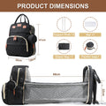 Sac de cheval pour maman GROVY, sac multi-poches avec plusieurs compartiments, sac à dos multifonctionnel décontracté pour l'extérieur, léger, grande capacité pour l'organisation des essentiels des couches