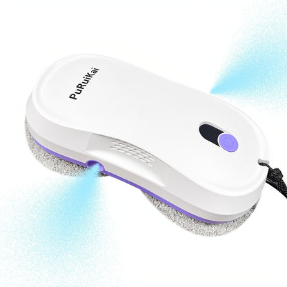 Le Puruikai M8 est un nouvel appareil conçu pour le Black Friday et Noël, fonctionnant comme un robot intelligent pour le nettoyage des fenêtres. Ce modèle compact est équipé de double buses de pulvérisation automatique spécialement conçues pour le nettoy