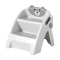 Tabouret pour Tout-Petits, pour Lavabos et Apprentissage de la Propreté, Durable, Antidérapant, Design en A -effondrement, Montage en 10 Secondes, Tabouret à Deux Marches et Large Marche