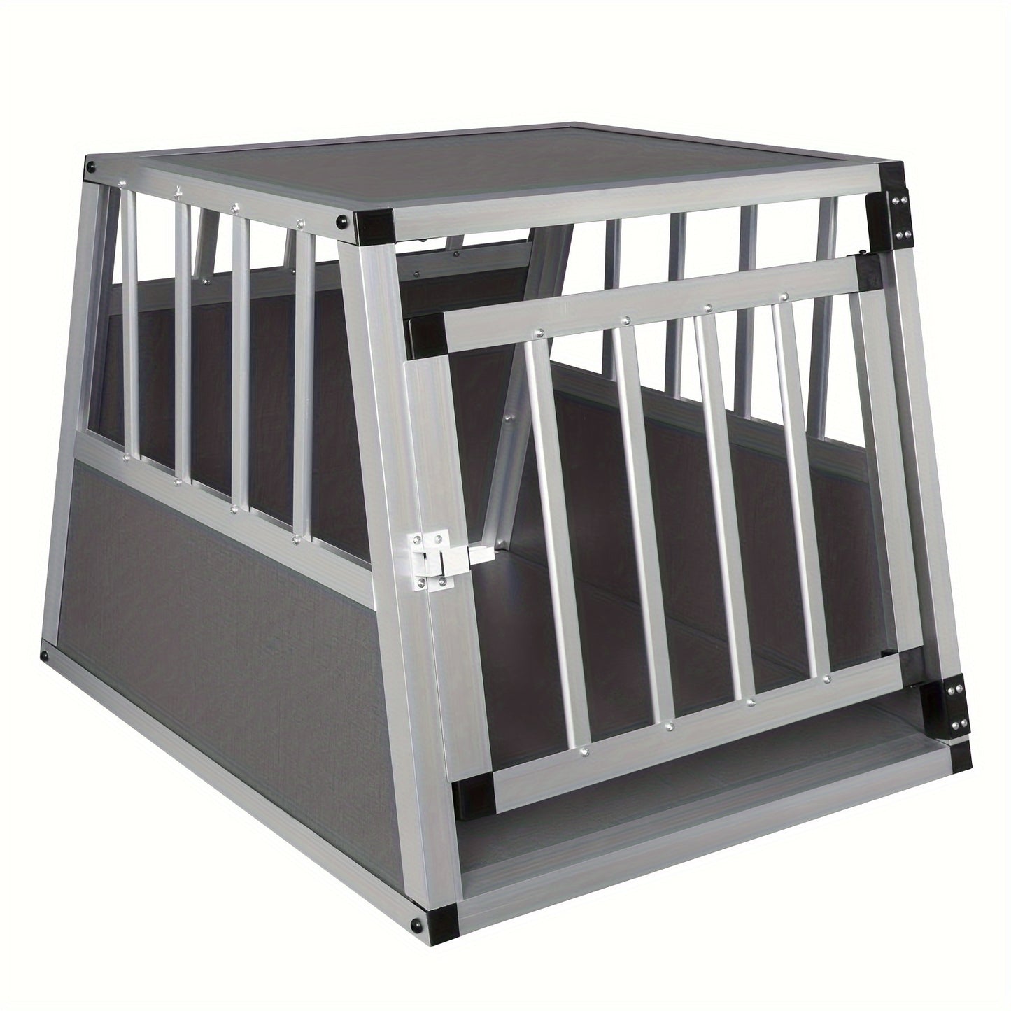 Crête de Transport pour Chien en Aluminium, Maison pour Chien, Crête pour Chien, Crête de Voyage pour Chien, Crête de Voiture pour Chiens de Petite et Moyenne Taille, Bouledogues Français, Beagles Teckels, Shiba Inu, L69 x H50 x P54 cm