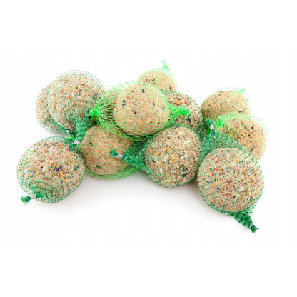 Boule de Graisse pour Oiseaux Sauvages, Nourriture Hivernale pour Oiseaux, Mélange de Graines et Céréales, 1 Pièce, 90g