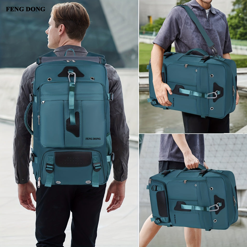 Sac à Dos de Voyage Léger à Grande Capacité Compatible pour Ordinateur Portable de 17,3 Pouces & Affaires, Sac d'École avec Compartiment à Chaussures, Multi-Compartiments & Bretelles Rembourrées - Housse pour Ordinateur Portable en Nylon pour Professionne
