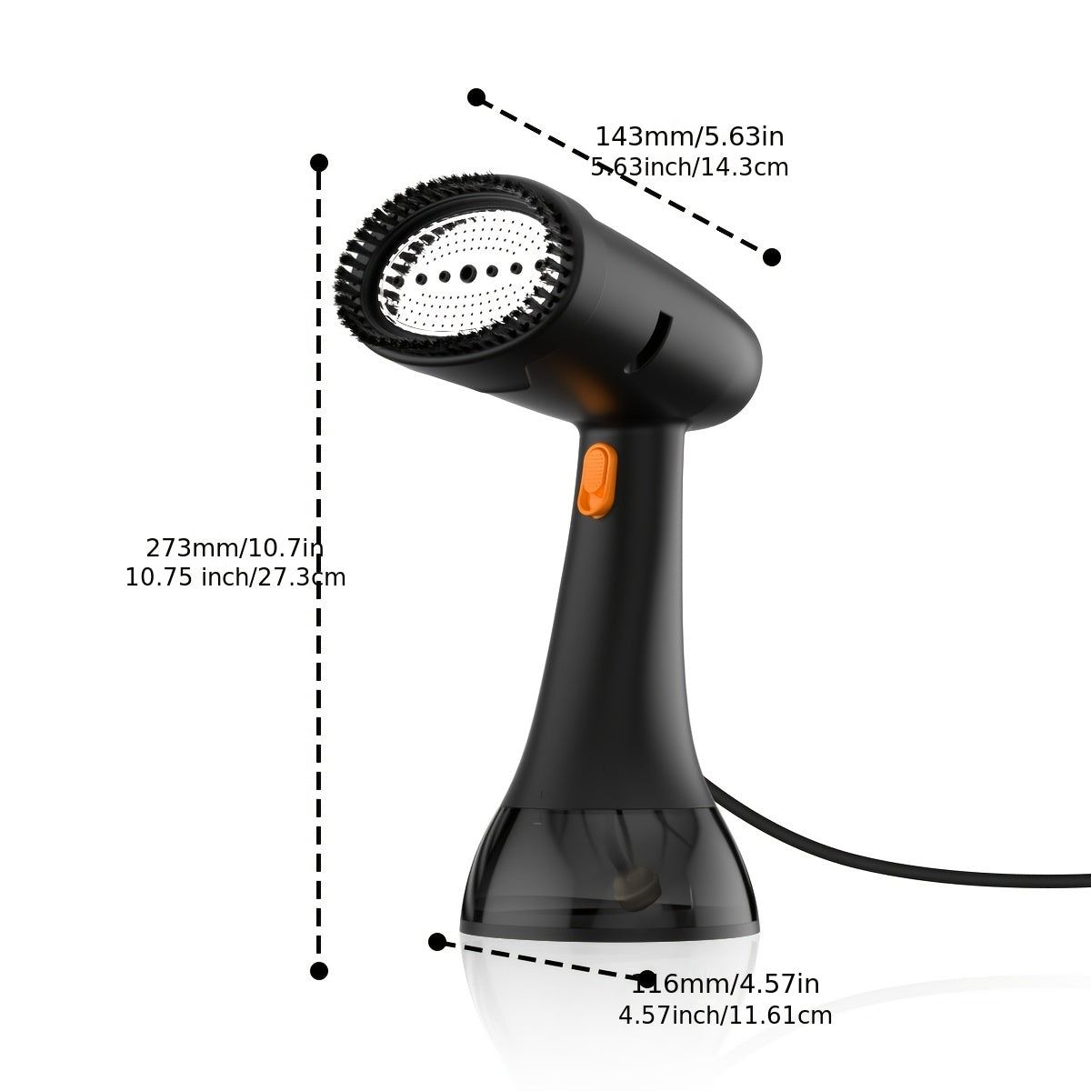 Nouveau Défroisseur à Vapeur pour Vêtements - Réservoir d'Eau Amovible de 335 ml, Vapeur Rapide en 20 s, Défrissage Rapide. Convient à Tous les Tissus, Facile pour les Débutants. Idéal pour la Maison, l'Hôtel, les Voyages, les Vêtements - Défroisseur à Va