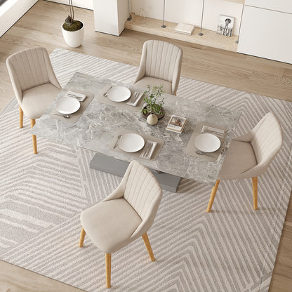 Chaises de salle à manger modernes au design qui s'intègre parfaitement à divers styles d'intérieur, adaptées au salon, à la cuisine et à la chambre - Lot de 2 / Lot de 4 / Lot de 6