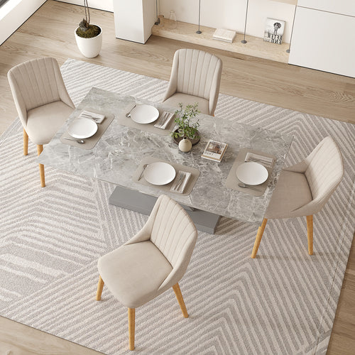 Chaises de salle à manger modernes au design qui s'intègre parfaitement à divers styles d'intérieur, adaptées au salon, à la cuisine et à la chambre - Lot de 2 / Lot de 4 / Lot de 6