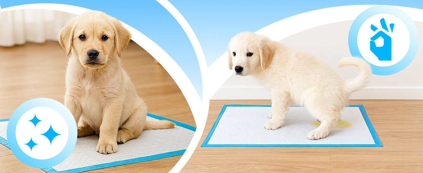 100 PCS Coussinets pour Chiens Retoo Absorbants et Hygiéniques, 100 Pièces 40x60 cm, Super Absorbants et Imperméables, Épais et Très Durables, avec Bords Scellés et Neutralisation des Odeurs, Idéaux pour l'Apprentissage de la Propreté des Chiots, pour Chi