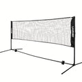 Filet de badminton de 5 mètres avec trois hauteurs réglables pour répondre à différents besoins, adapté à divers sports, tube en métal doré robuste, structure stable sans tremblement, filet PE durable, facile à assembler