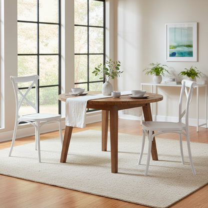 Baroni Home Lot de 4 chaises en plastique blanc – Empilables, prêtes à l'emploi sans assemblage requis, faciles à nettoyer, avec pieds antidérapants pour une stabilité accrue – Idéales pour cuisine, salon, salle à manger, jardin, terrasse ou balcon – Assi