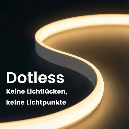 Ruban LED COB 220V 230V, Lampe d'éclairage intérieur flexible, 288 LED par mètre, Ruban adhésif à haute luminosité, Disponible en blanc ou blanc chaud pour la décoration de cuisine et de salle, Comprend une prise et un interrupteur EU