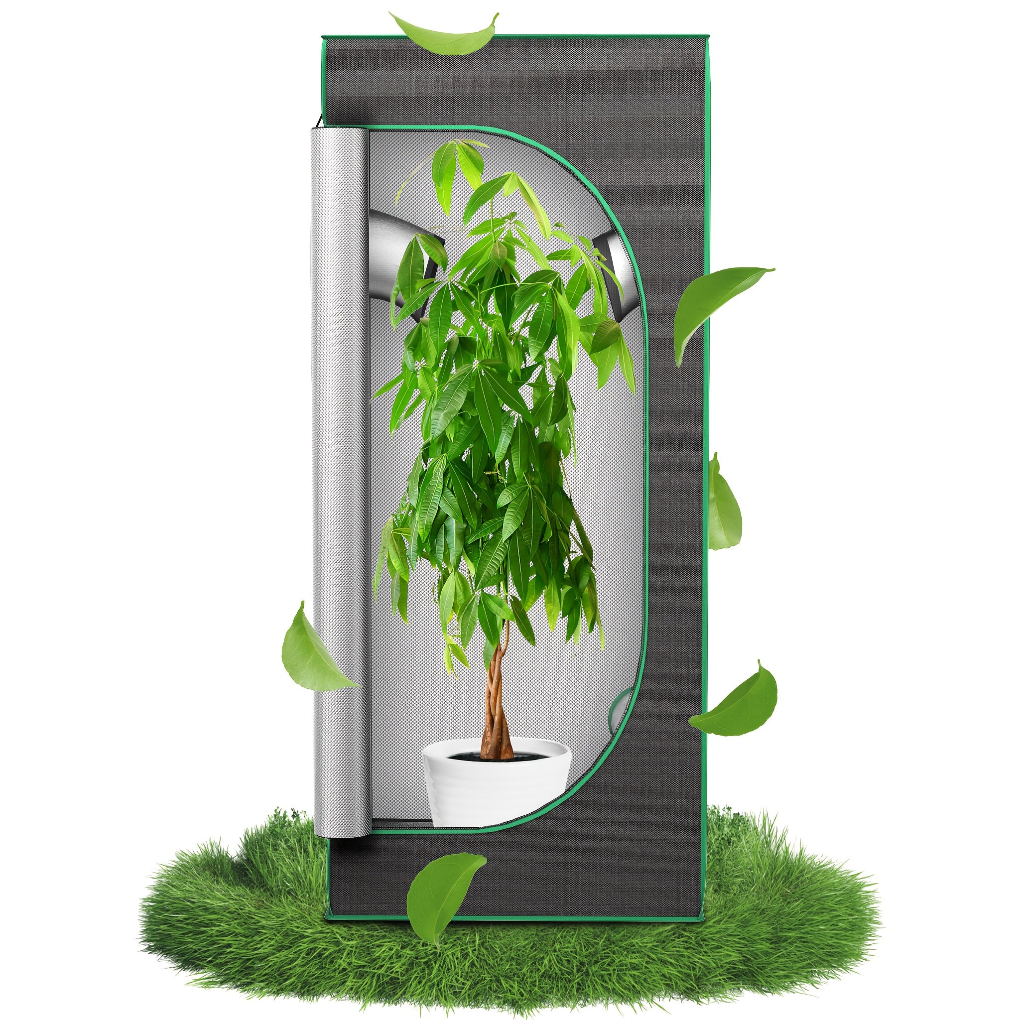 Tente de culture - Tente de culture avec Mylar réfléchissant - Tente de culture étanche à la lumière - Serre de culture pour plantes - Espace de culture à domicile