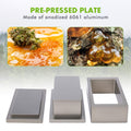 Moule de Pré-Presse 10,2 cm x 5,5 cm x 5,2 cm, en Aluminium Anodisé de Qualité Alimentaire pour Pressage de Fleurs