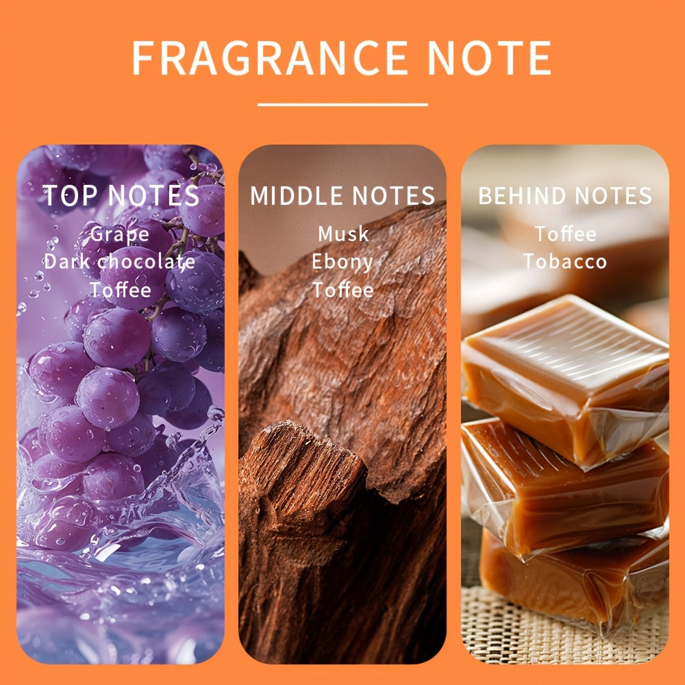 Parfum pour Hommes 100ml - Fragrance Boisée de Santal & Ambre, Eau de Parfüm Longue Tenure avec Formule à l'Alcool, Çade Élégante Pour Lui , Usage Quotidien et Occasions Spéciales