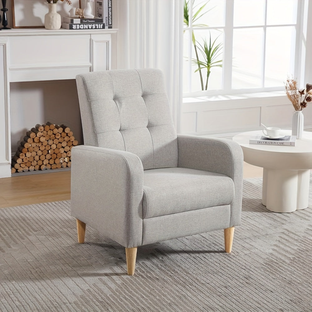 1pc Fauteuil de loisirs, Siège confortable avec accoudoirs, Fauteuil moderne, Peut être utilisé comme fauteuil TV de salon, Fauteuil de repos de bureau, Fauteuil de réception, Fauteuil de loisirs de chambre à coucher
