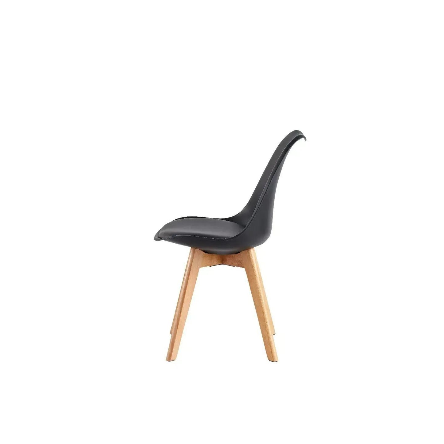 Ensemble de 4 chaises de salle à manger MCC Direct, chaises de cuisine, chaises de bureau, chaise coquille de designer, "Eva" disponible en 7 couleurs tendance