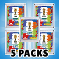 5 Packs d'autocollants Coupe du Monde de la FIFA 2026 – 7 autocollants par pack – un total de 35 autocollants