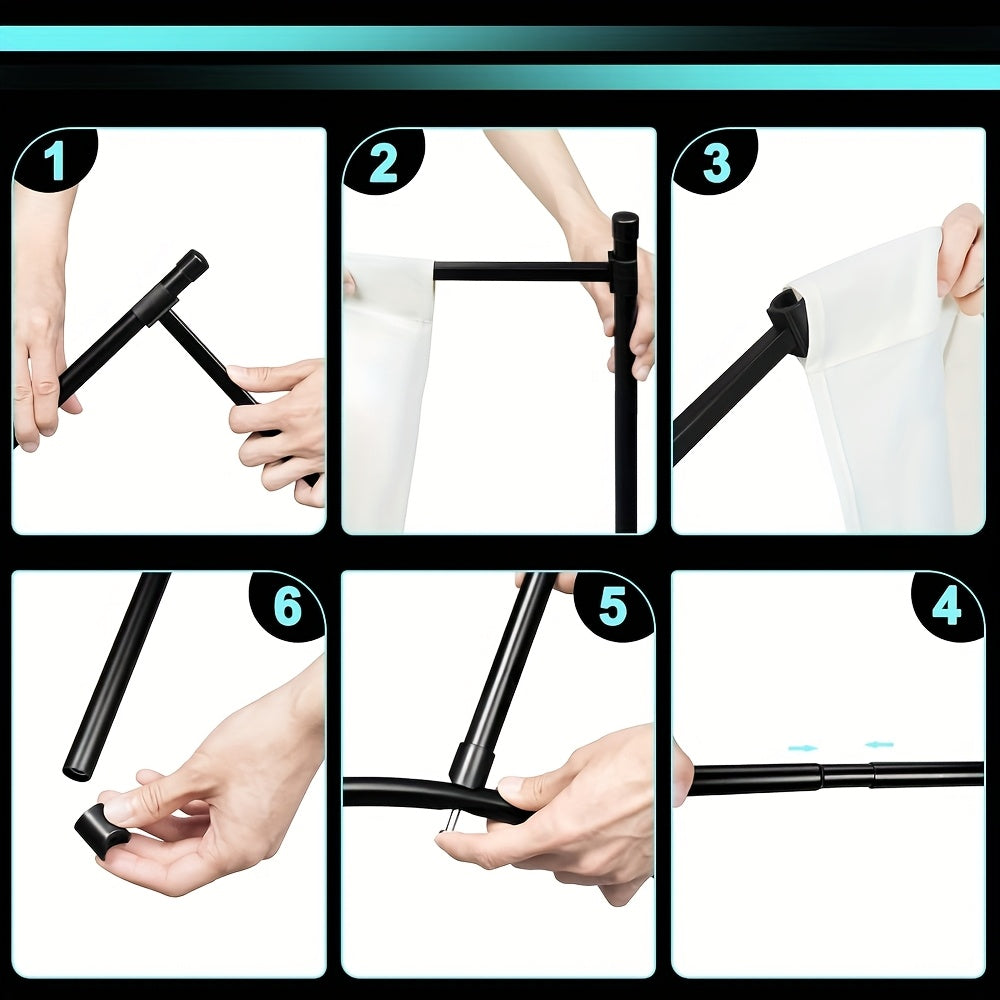 1 pièce, Séparateur de pièce, Autoportant, Pliable, Conception à quatre panneaux, Écran d'intimité, Convient pour une utilisation intérieure et extérieure, Robuste et durable, Réglable, Confortable et élégant, Facile à assembler et à démonter