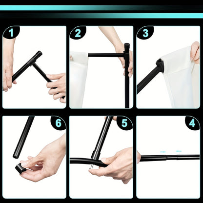 1 pièce, Séparateur de pièce, Autoportant, Pliable, Conception à quatre panneaux, Écran d'intimité, Convient pour une utilisation intérieure et extérieure, Robuste et durable, Réglable, Confortable et élégant, Facile à assembler et à démonter