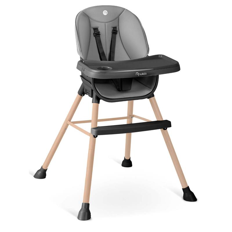 Chaise De Nourriture Nukido Tilo Gris-noir