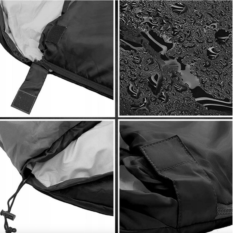 Housse de sac de couchage de camping, couverture de voyage avec capuche et fermeture éclair 210X75 cm, légère 500G. Sac de couchage hypoallergénique pour randonnées et camping. Grande taille, liberté de mouvement. Sac de transport compact et facile. Isola