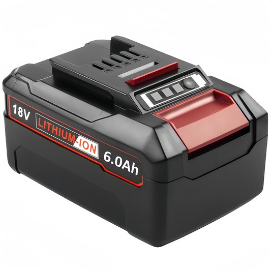Lot de 2 batteries Einhell 18V, batterie de rechange Einhell Power X-Change 6000mAh lithium-ion, compatible avec tous les outils Einhell 18V et Power X-Change H, avec indicateur LED