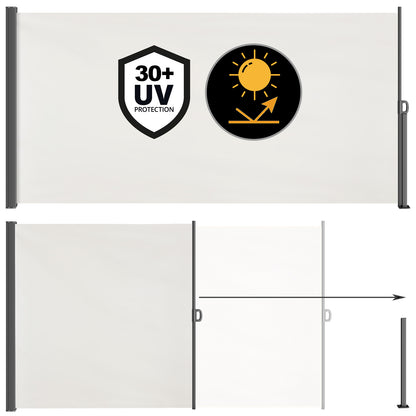 CASARIA® Nosara 180X300Cm Auvent Pare-soleil Rétractable Coupe-vent et Imperméable pour Balcon, Terrasse et Jardin, Anthracite
