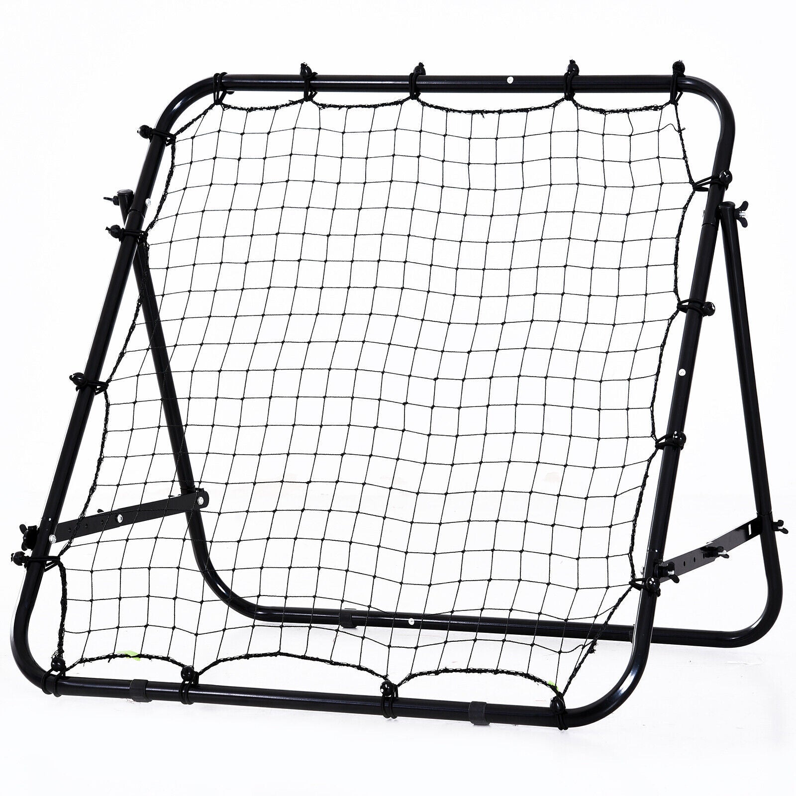Filet rebondisseur de football - Filet d'entraînement de football pour la pratique, aide au retour, cible but, équipement d'entraînement de football pour la maison, le jardin, l'extérieur - Noir