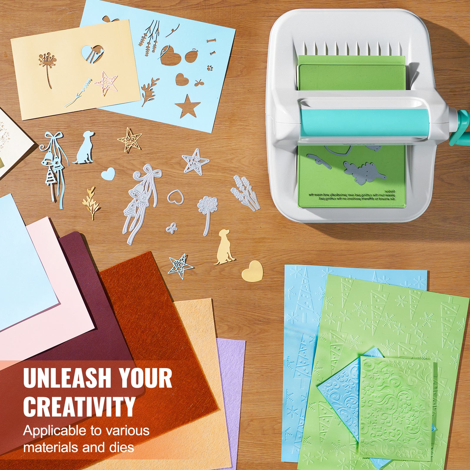 Machine à découper et à embosser manuelle VEVOR 6" pour l'art, le scrapbooking et le bricolage