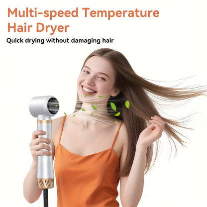 STYLEFI Kit de Coiffure 5-en-1 de Haute Qualité - Inclut Peigne à Air Chaud à Ions Négatifs Haute Vitesse 60 000 tr/min pour Séchage Rapide, Bigoudi à Air Chaud Amovible, Fer à Boucler et Lisseur Magique, Prise UK (220V) avec Fonction d'Arrêt Automatique