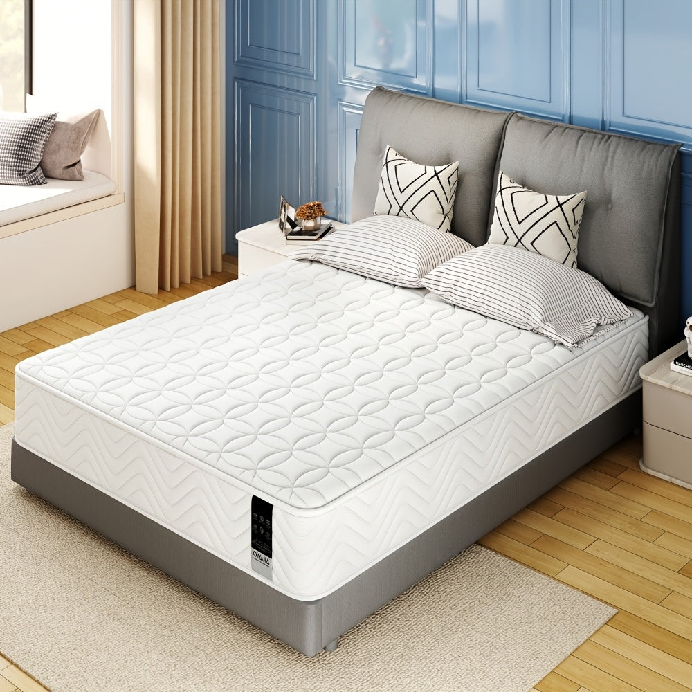 Matelas Simple/Double avec Mousse à Mémoire de Confort Confortable, Matelas Hybride à Ressorts de Poche avec Isolation des Mouvements, Matelas Moyennement Rigsides 90/140/160X200X23Cm