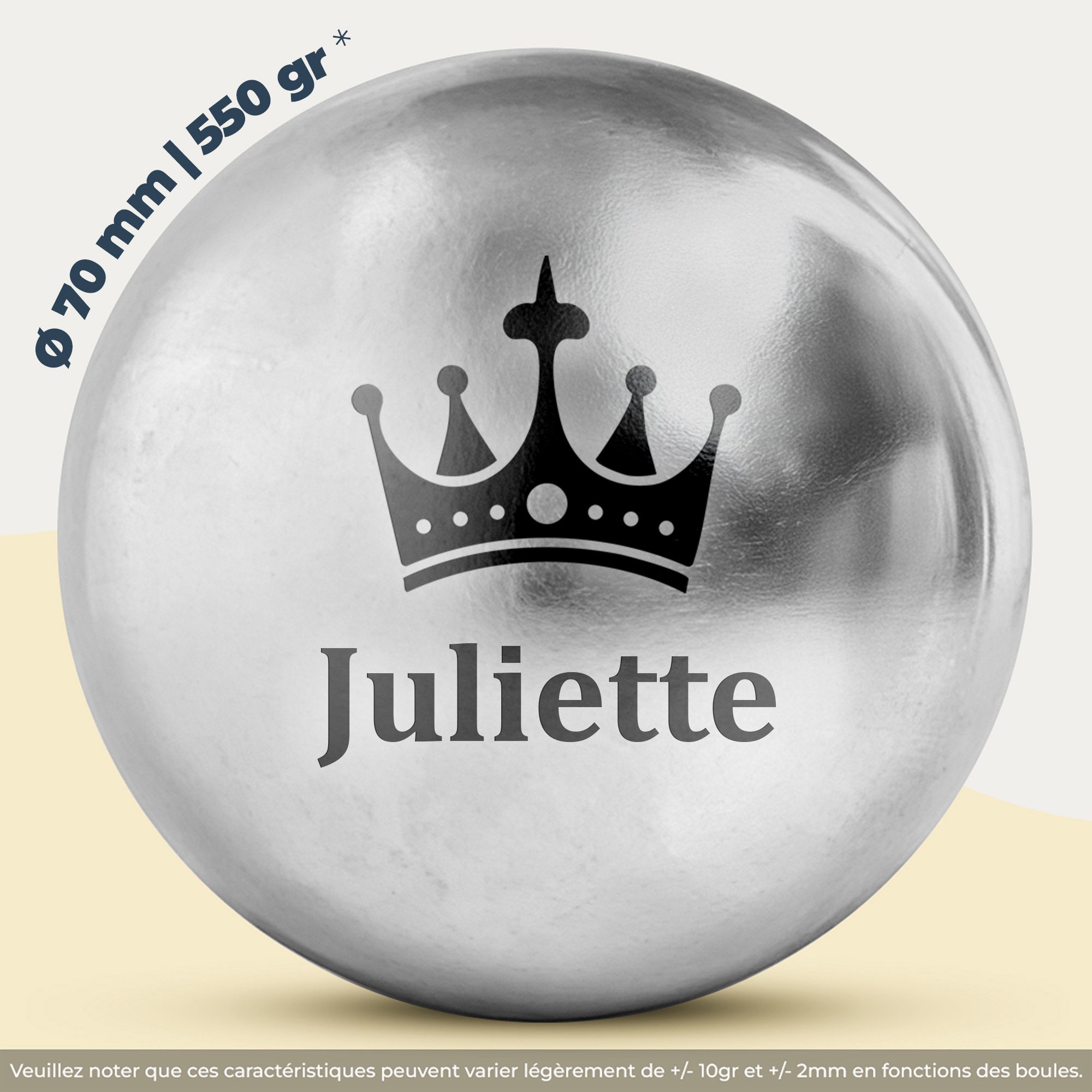 Boule de pétanque personnalisé - Pétanque 550 gr personnalisable - Boule Gravé - Cadeau personnalisable - Idée cadeau pour homme - Fête des grand-pères - Fête des pères - Anniversaire - Noël - Activité pleine air - Personnalisation - Cadeau femme