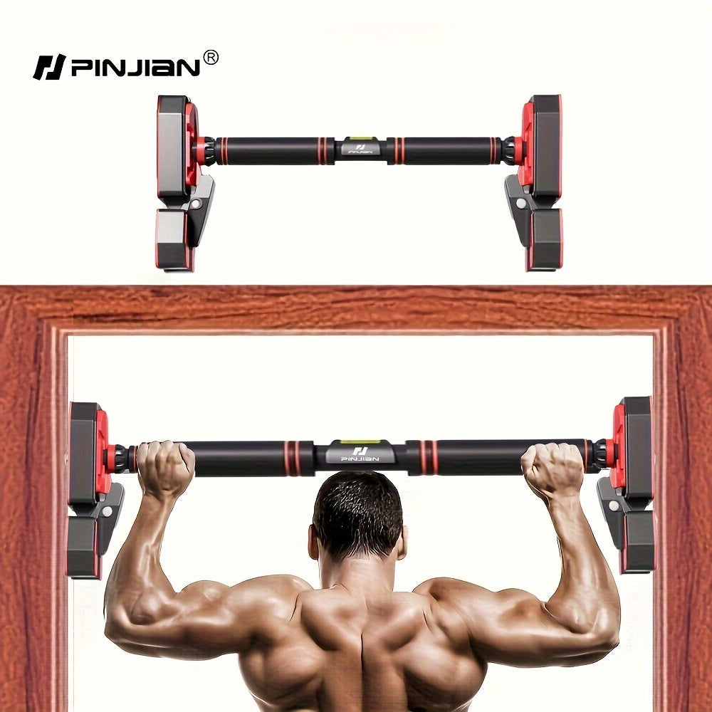 Barre de traction ajustable pour porte, 1 pc, mécanisme de verrouillage de largeur, non glissante, pour entraînement du haut du corps, salle de sport à domicile, barre de traction sans vis pour athlète