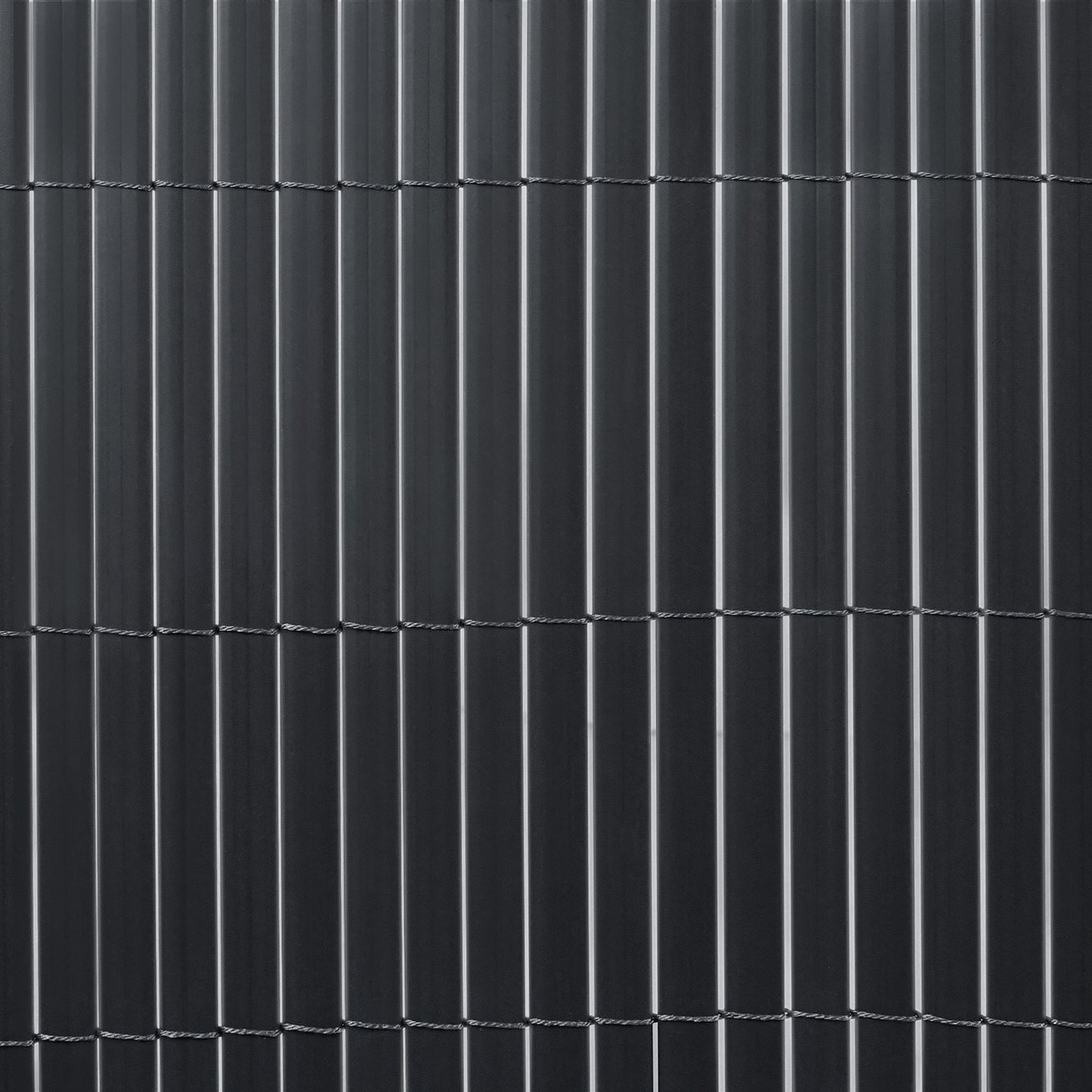 Clôture décorative de jardin en PVC, écran d'intimité en forme de W, écran d'intimité pour balcon avec attache-câble, anthracite, hauteur 80-200 cm, convient pour jardin et cour
