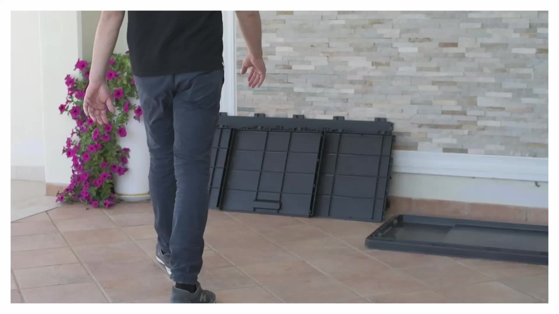 Achetez Banc de Jardin Étoile, anthracite pour jardin et terrasse – vue détaillée 9