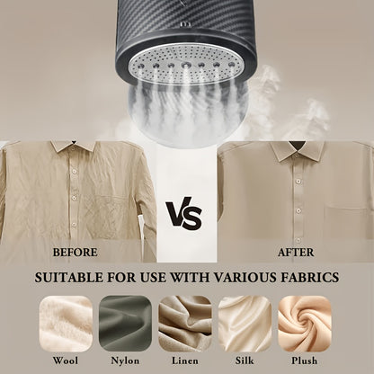 Nouveau Défroisseur à Vapeur pour Vêtements - Réservoir d'Eau Amovible de 335 ml, Vapeur Rapide en 20 s, Défrissage Rapide. Convient à Tous les Tissus, Facile pour les Débutants. Idéal pour la Maison, l'Hôtel, les Voyages, les Vêtements - Défroisseur à Va