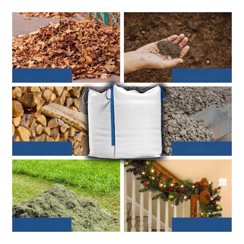 SAC CONTENEUR BIGBAG NEUF 90x90x120cm POUR GRAIN ET GRANULAT 1000KG, IDÉAL POUR LE TRANSPORT ET LE STOCKAGE DE MATÉRIAUX. CONSTRUCTION SOLIDE ET POIGNÉES PRATIQUES POUR UN TRANSPORT ET UN STOCKAGE FACILES. PARFAIT POUR LES TRAVAUX DE CONSTRUCTION, DE RÉNO