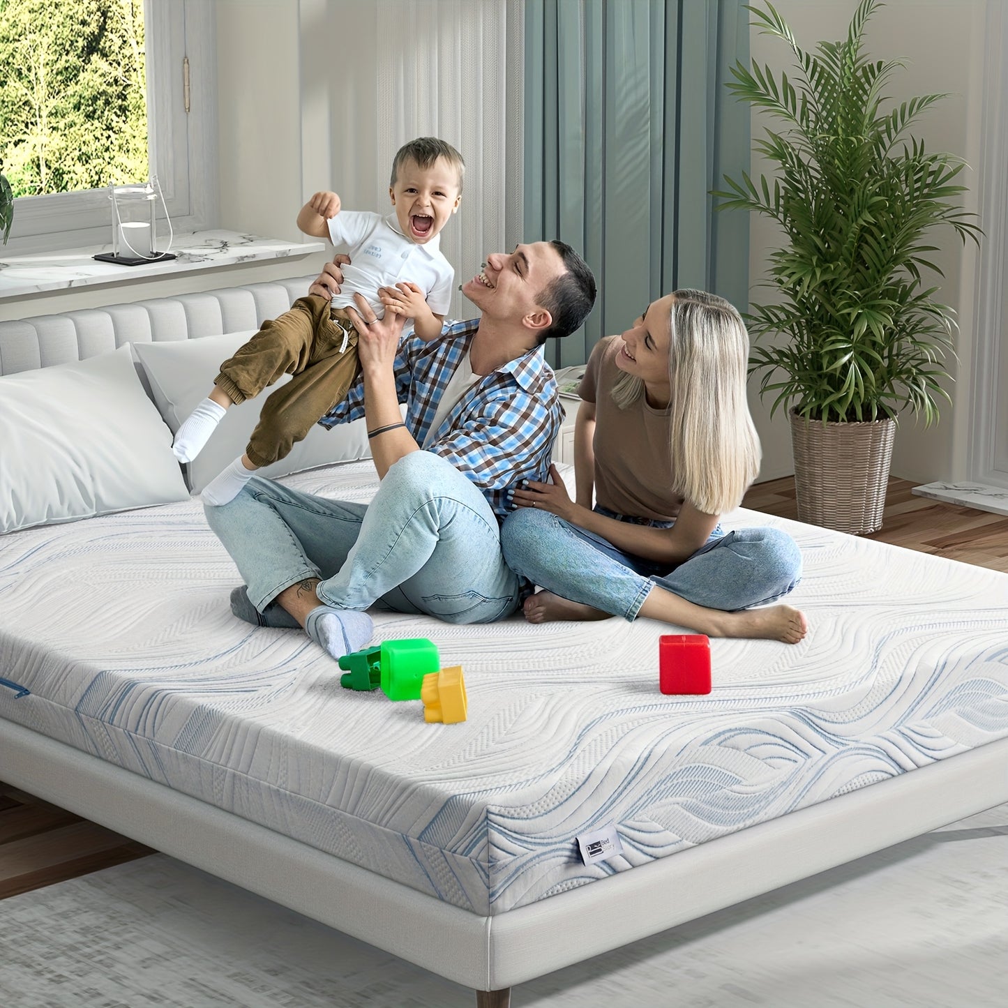 Matelas Bedstory 90X200 120X200 140X200 160X200 180X200 Cm, Fermeté H2/H3, Matelas en mousse froide de 16 cm