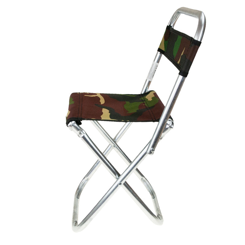 Chaise de pêche pliante avec dossier et tabouret
