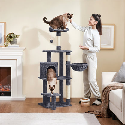 Arbre à chat, 145 cm pour animaux et maison – vue principale
