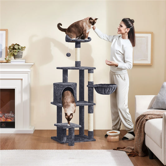 Arbre à chat, 145 cm pour animaux et maison – vue principale