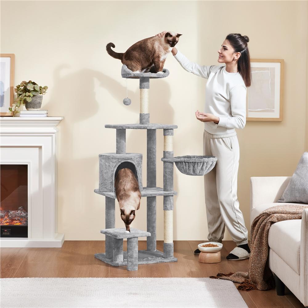 Arbre à chat, 145 cm pour animaux et maison – vue détaillée 5