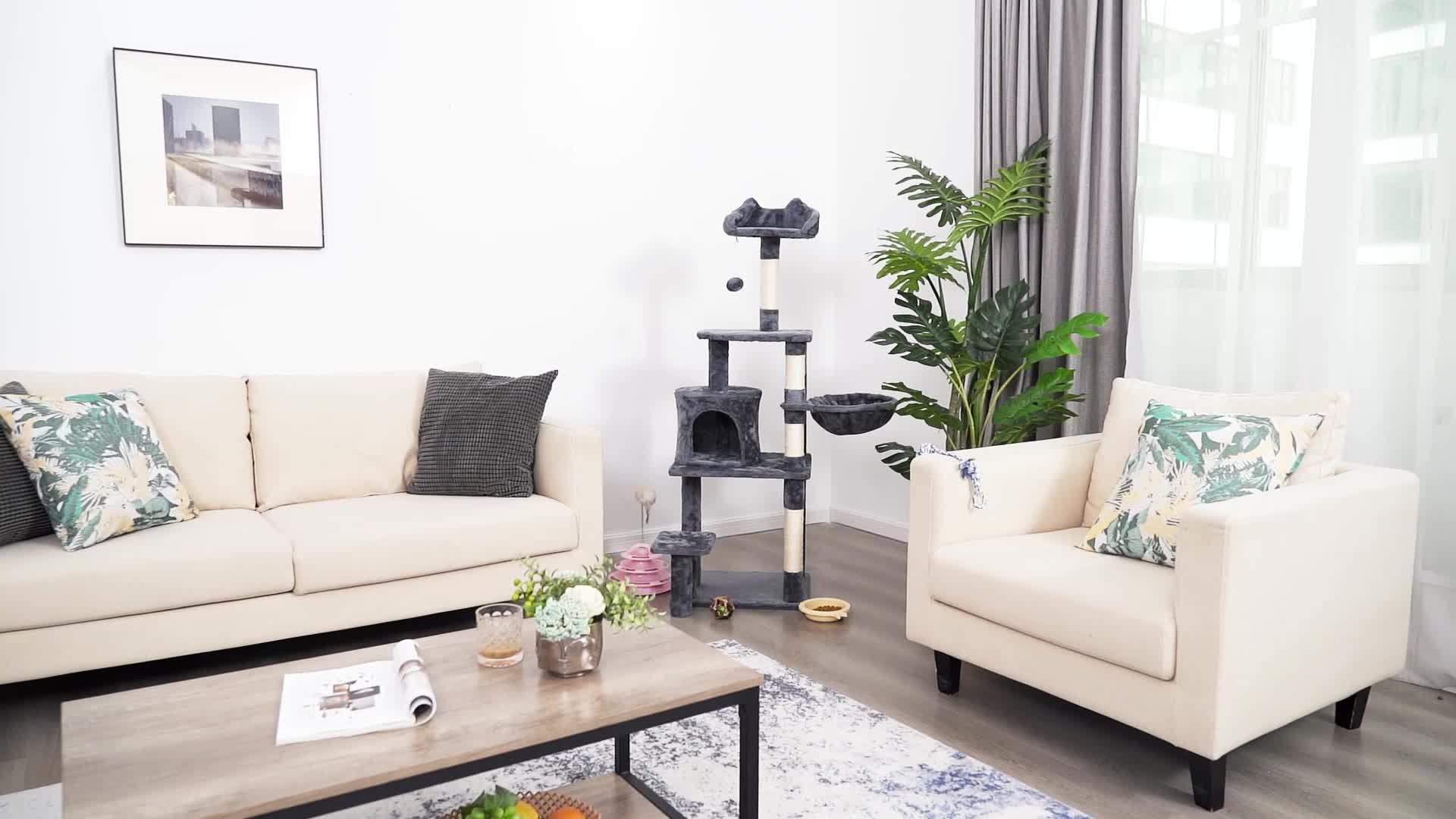 Arbre à chat, 145 cm pour animaux et maison – vue détaillée 9