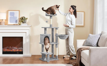 Arbre à chat, 145 cm pour animaux et maison – vue détaillée 10