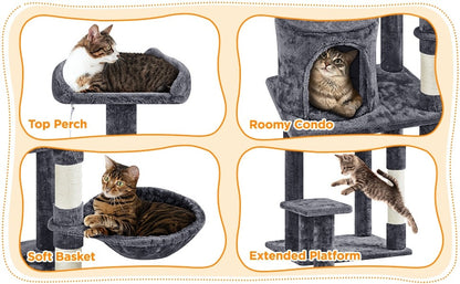 Arbre à chat, 145 cm pour animaux et maison – vue détaillée 12
