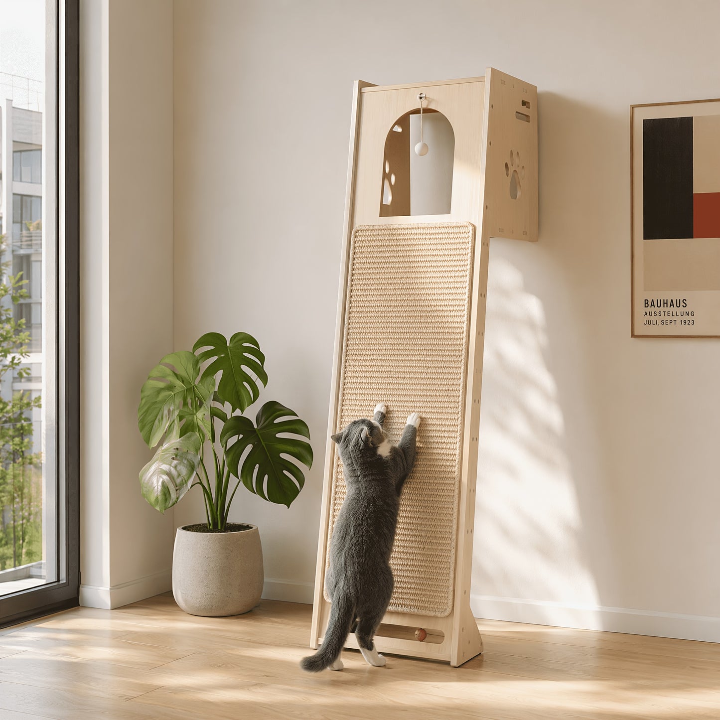 Arbre à chat, 150 cm pour salon et maison – vue détaillée 3