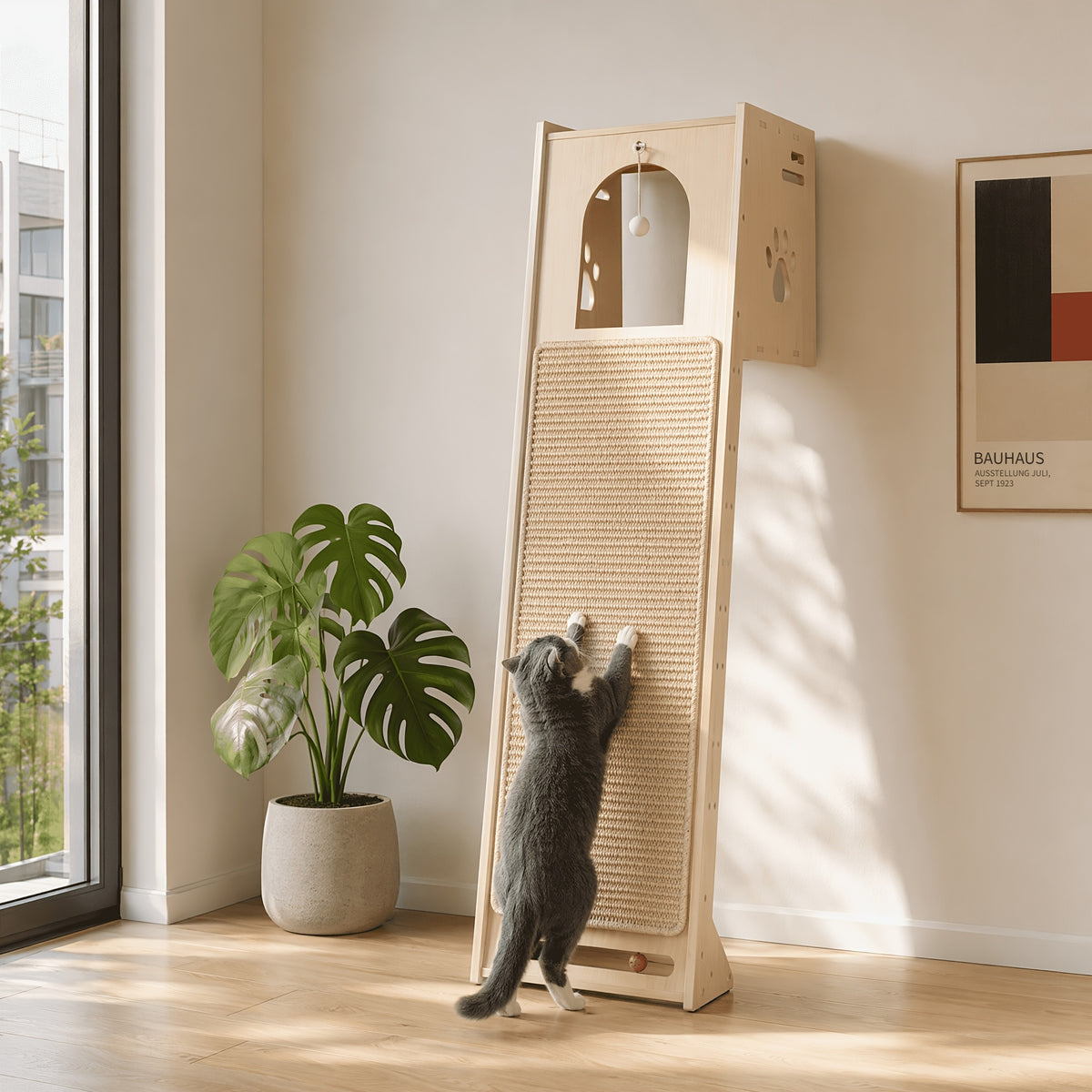 Arbre à chat, 150 cm pour salon et maison – vue détaillée 8