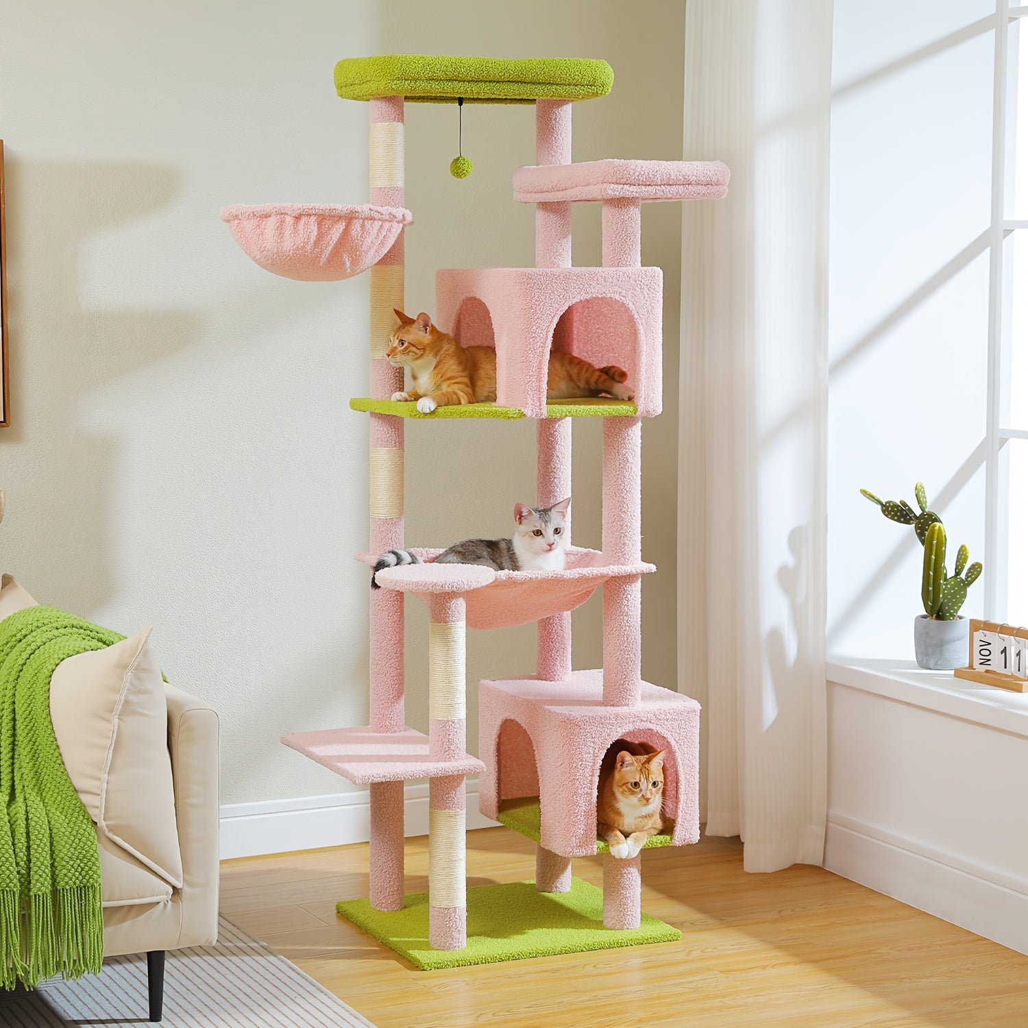 Arbre à chat, 175 cm pour animaux et maison – vue détaillée 8